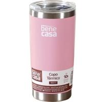 Copo Térmico Para Bebidas 480ml Vedação à Vácuo Rosa - 1