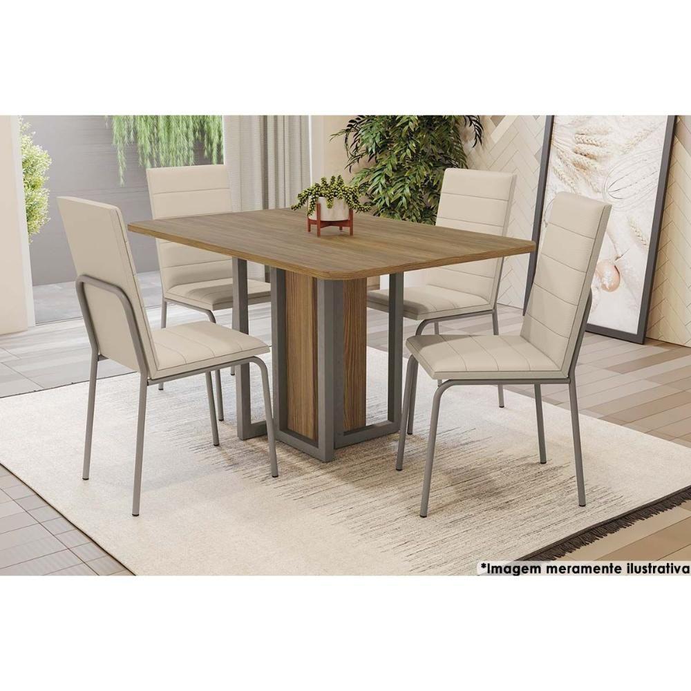 Tampo Mesa Sala de Jantar Madeirado TA46 Retangular 90x136cm Freijó - Kappesberg - 2