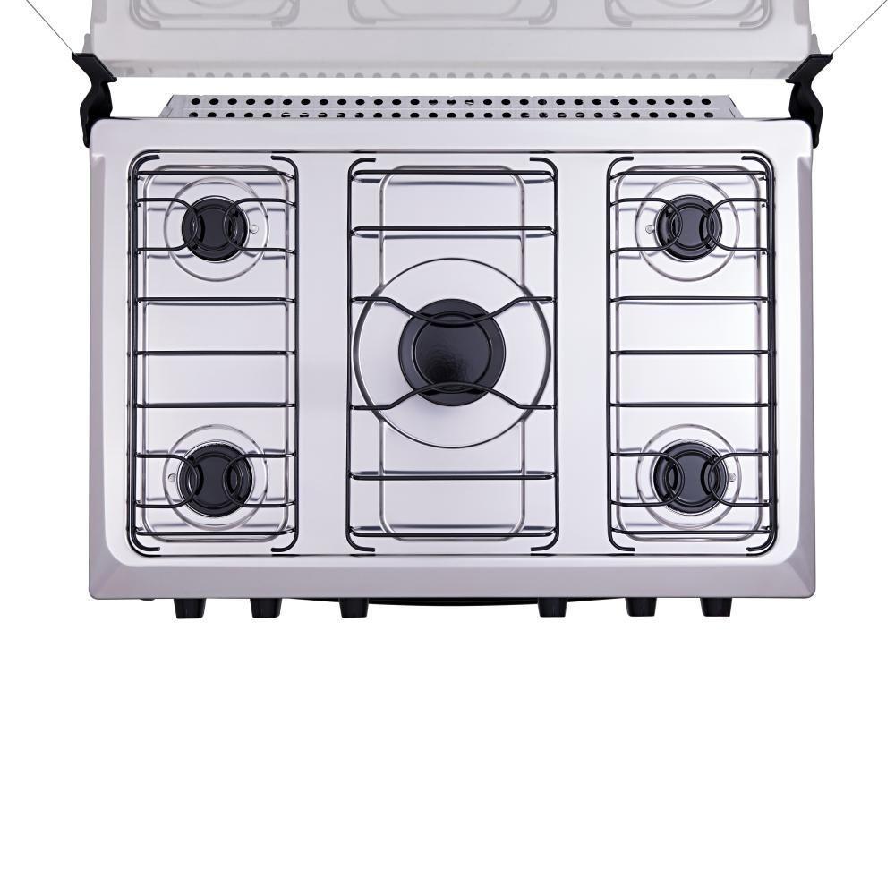 Fogão 5 Bocas Atlas Mônaco Plus Preto com Acendimento Automático e Mesa Inox Bivolt - 3