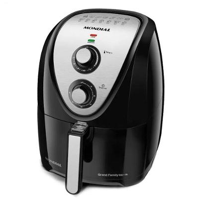 Fritadeira Elétrica Air Fryer Mondial AFN50BI 5L Preta Timer 110V