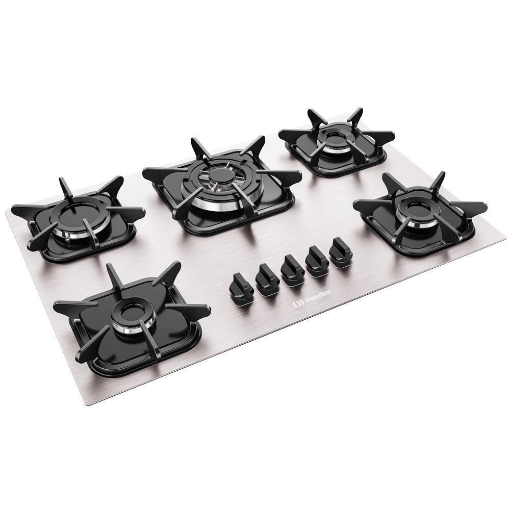 Cooktop Mueller 5 Bocas De Alumínio Com Queimador Tripla Chama Mcg5bk - 3