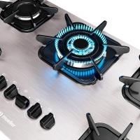 Cooktop Mueller 5 Bocas De Alumínio Com Queimador Tripla Chama Mcg5bk - 5