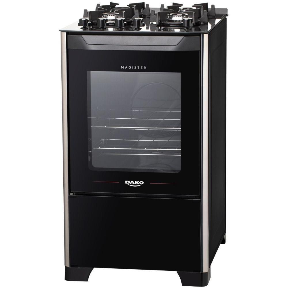 Fogão 4 Bocas Dako Magister Preto com Mesa de Vidro e Tripla Chama Bivolt - 2