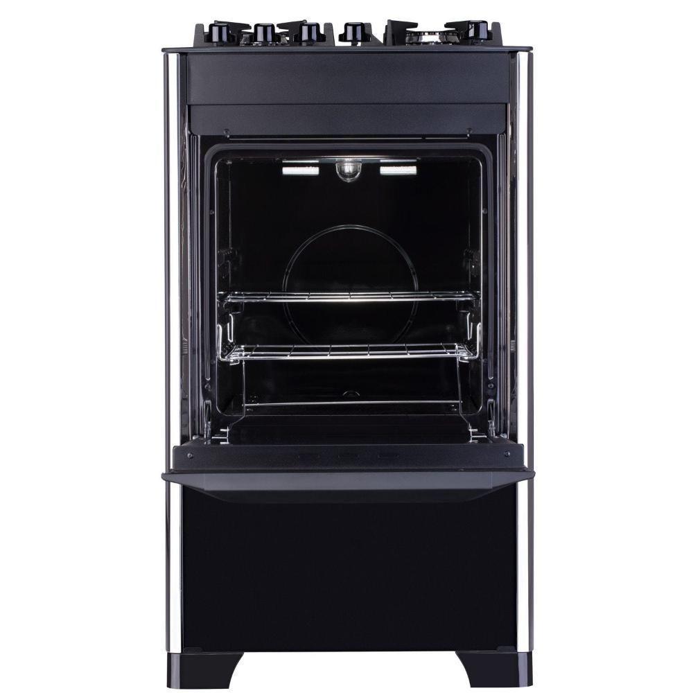 Fogão 4 Bocas Dako Magister Preto com Mesa de Vidro e Tripla Chama Bivolt - 3