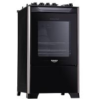 Fogão 4 Bocas Dako Magister Preto com Mesa de Vidro e Tripla Chama Bivolt - 1