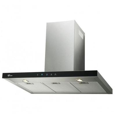 Coifa de Parede Fischer Infinity 19902 90cm Inox com Filtro e Touch Preto 220V