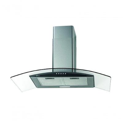 Coifa de Parede Fischer Fit 28019 90cm Inox e Vidro com Exaustor e Depurador Inox 220V