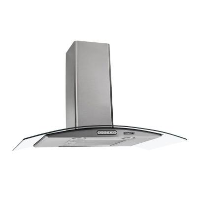 Coifa de Parede 80cm Vidro Curvo Duto Slim Fogatti Inox 110V