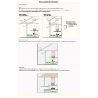 Coifa Ilha 90Cm Vidro Reto 3 Velocidades Inox Inox 110V