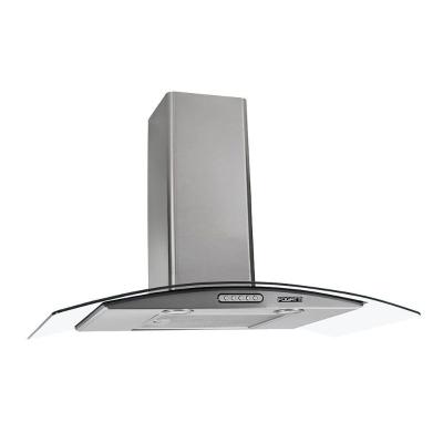 Coifa de Parede 75cm Vidro Curvo Duto Slim Fogatti Inox 110V