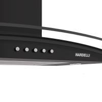 Coifa De Parede Clean Vidro Curvo Black 90cm Preto 220v - 6