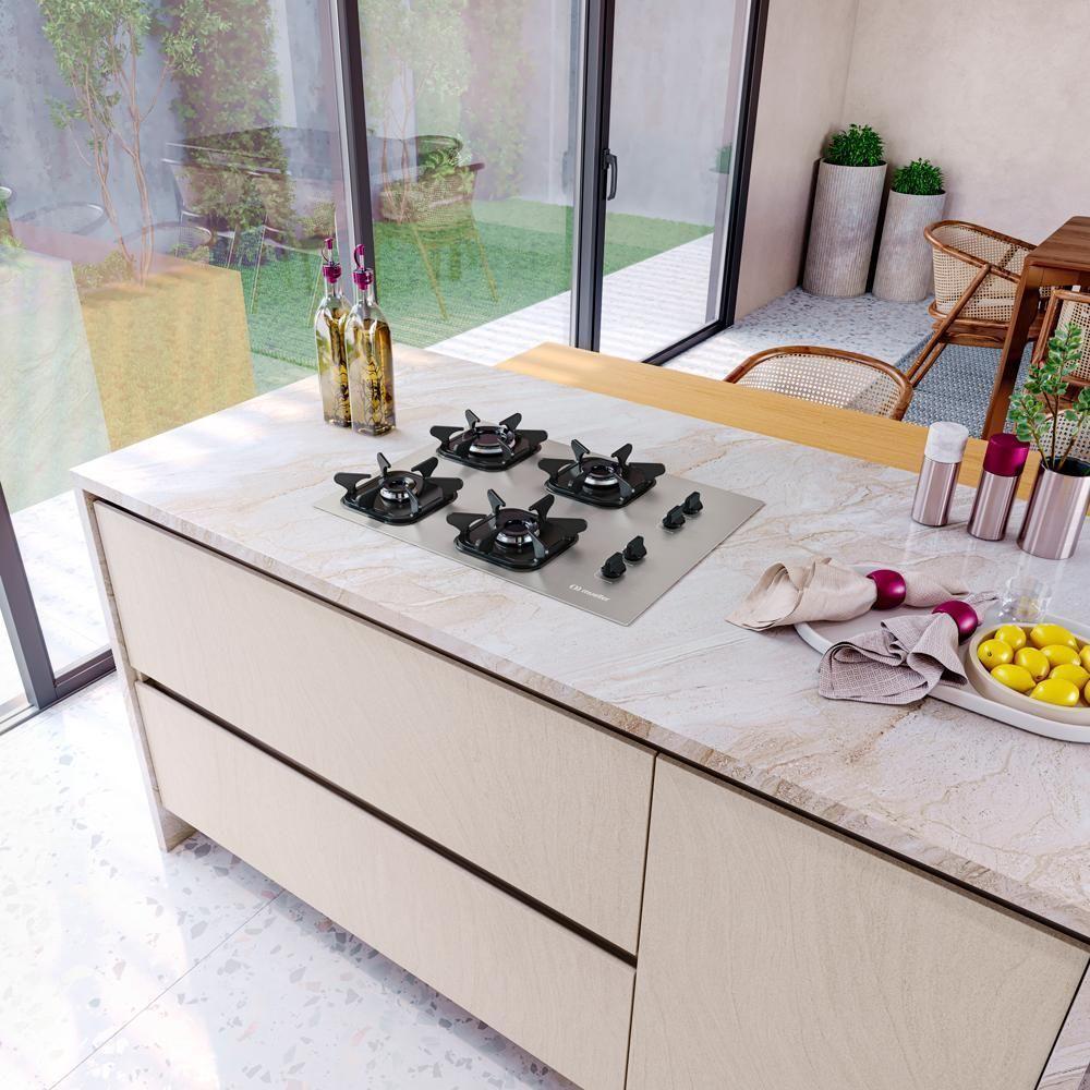 Cooktop Mueller 4 Bocas De Alumínio Com Queimador Ultra Chama Mcg4bk - 2