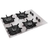 Cooktop Mueller 4 Bocas De Alumínio Com Queimador Ultra Chama Mcg4bk