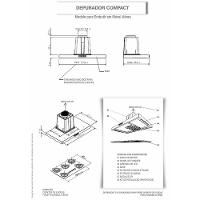 Depurador Compact New Embutir Inox 90 Cm Fogatti Inox 220V