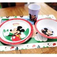 Kit Refeição Infantil Mickey 4 Peças Melamina Prato, Tigela, Copo E Lugar Americano - Tuut - 2