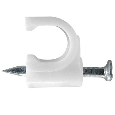 Fixa Cabo 8mm (rg6) Branco Pct Com 25pçs