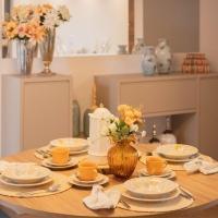 Jogo De Pratos Sobremesa Em Cerâmica Donna Com 6 Peças 18cm Oxford Bem Te Vi - 3