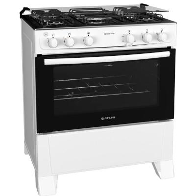Fogão 5Q Atlas Mônaco Plus Branco Acendimento Automático