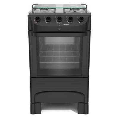 Fogão 4 Bocas de Piso a Gás Mueller MFI4BB Mesa Inox Acendimento Automático Branco Bivolt