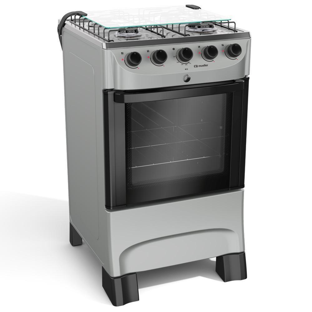 Fogão Mueller 4 Bocas Titânio Com Acendimento Automático Mfi4bb - 6