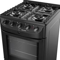 Fogão Mueller Preto Fosco 4 Bocas Com Mesa Esmaltada E Acendimento Mfi4bc Preto Fosco - 3