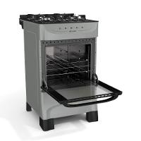 Fogão Mueller Titânio 4 Bocas Com Mesa De Vidro E Acendimento Mfv4bb - 3