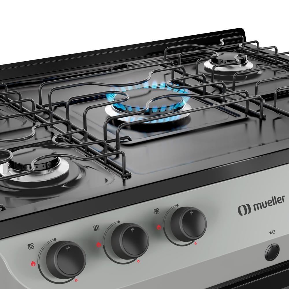 Fogão Mueller Titânio 5 Bocas Com Mesa Esmaltada E Acendimento Mfi5bc - 2