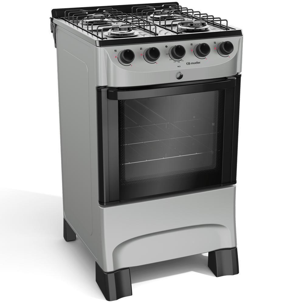 Fogão Mueller Titânio 4 Bocas Com Mesa Esmaltada E Acendimento Mfi4bc - 5