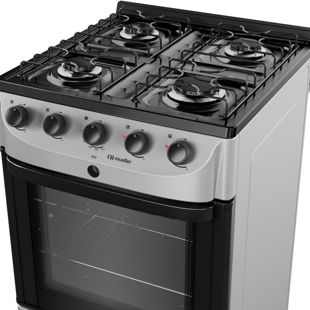 Fogão Mueller Titânio 4 Bocas Com Mesa Esmaltada E Acendimento Mfi4bc - 7