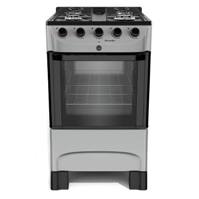 Fogão de Piso a Gás 4 Bocas Mueller MFI4BC Mesa Esmaltada Automático Titânio Bivolt