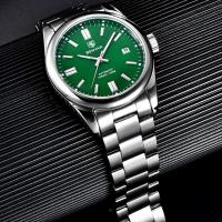 Relógio De Pulso Masculino Automático Em Aço Inoxidável Casual à Prova D\' água Verde - 3