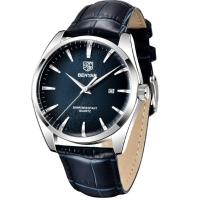 Relógio De Quartzo Masculino Design Classico Esportivo à Prova D\' água Azul - 1