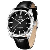 Relógio De Quartzo Masculino Design Classico Esportivo à Prova D\' água Preto - 1