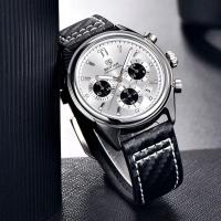 Relógio Masculino Analógico Quartzo Cronógrafo Impermeavel Prata - 3