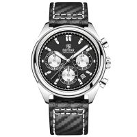 Relógio Masculino Analógico Quartzo Cronógrafo Impermeavel Preto - 1