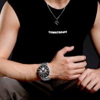 Relógio De Pulso Masculino Quartzo Impermeável Em Aço Inoxidavel Luminoso Prata - 6