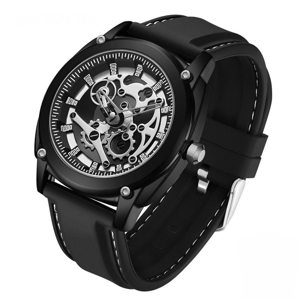 Relógio De Pulso De Quartzotop 50m à Prova D\'água, 3235 Preto Pratiado - 1