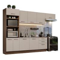 Armário De Cozinha Completa 330cm Rustic/crema Agata Madesa 01 Rustic/crema - 10