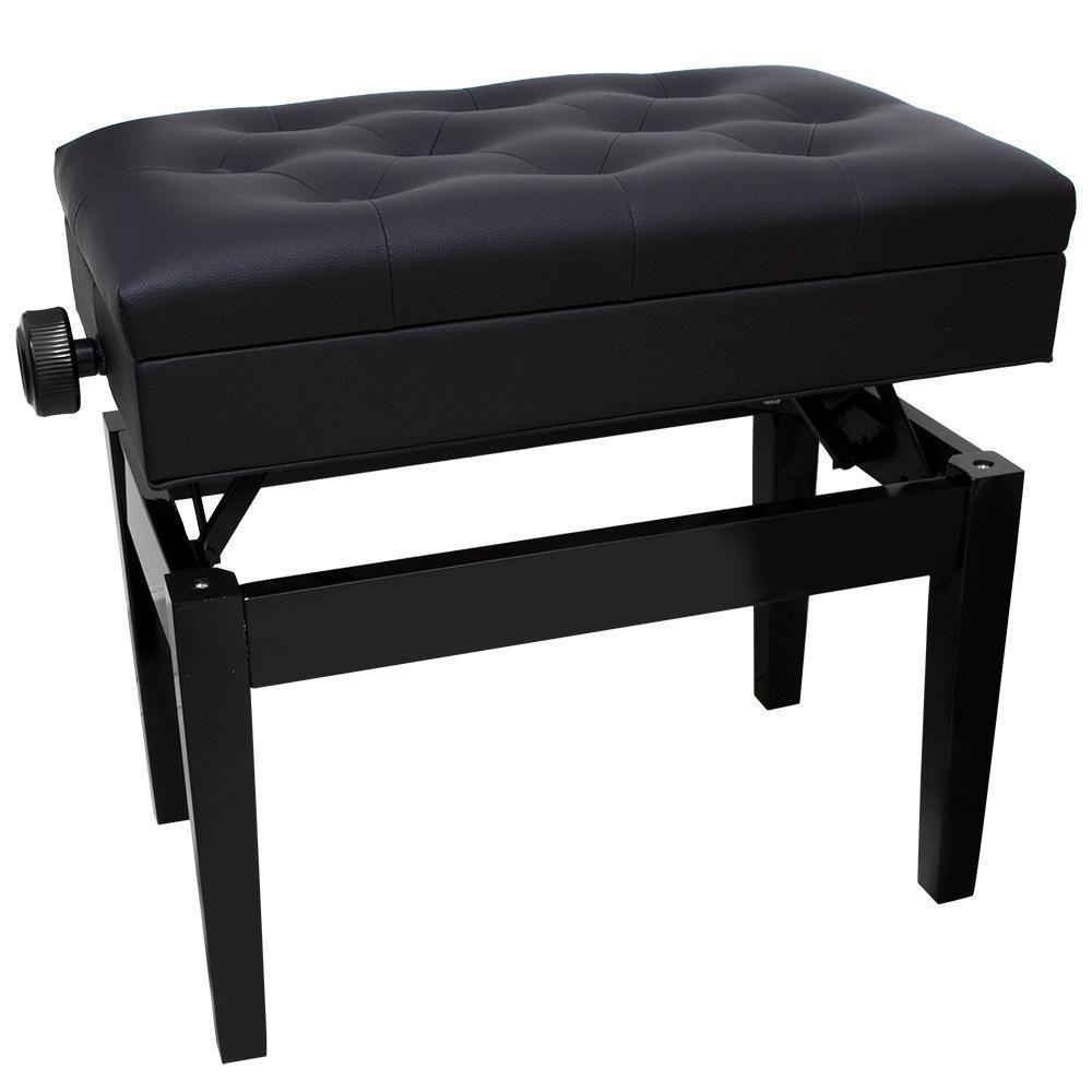 Banco De Piano Com Regulagem Ba 3 Preto Alan [f097] - 1