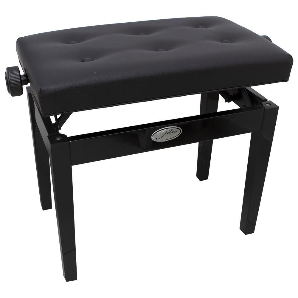 Banco De Piano Com Regulagem Ba 5 Preto Alan [f097] - 1