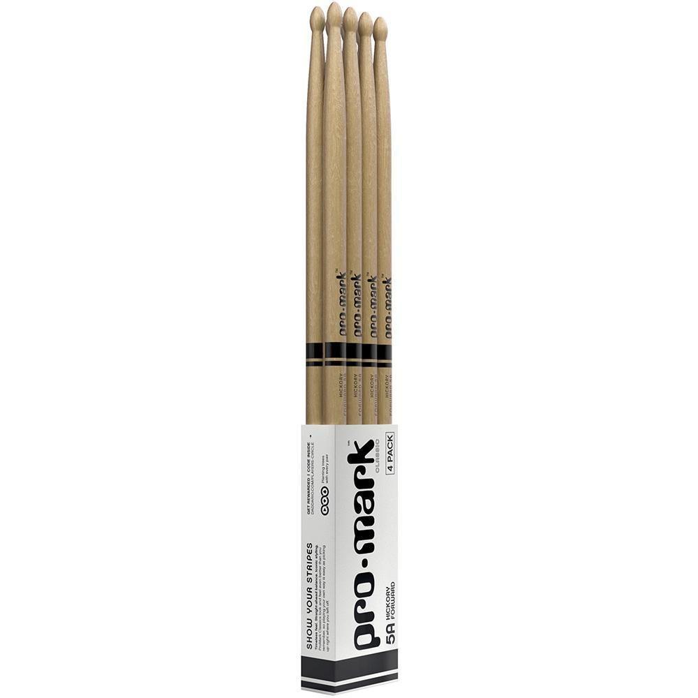 Baqueta 5a (4 Pares) Promark American Hickory Tx5aw-4p [f035] - 3
