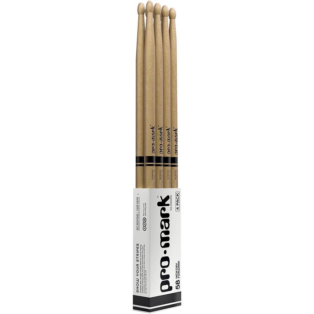 Baqueta 5b (4 Pares) Promark American Hickory Tx5bw-4p [f035] - 2