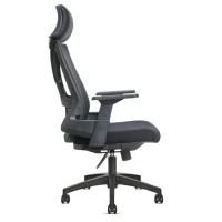 Cadeira Giratória Nr-17 Toledo Rivatti Com Encosto De Cabeça Tela Mesh Preta Base Rodizio Nylon - 4