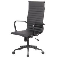 Cadeira Giratória Alta Office Sevilha Esteirinha Rivatti Em Pu Preto Aço Preto Base Rodízio - 1