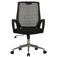 Cadeira Giratória Burgos Rivatti Tela Mesh Estrutura Polipropileno Preto Base Rodízio Cromado - 3