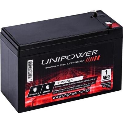 Bateria Estacionária Selada 12v 6,4ah Vrla Up1270seg Unipower [f002]