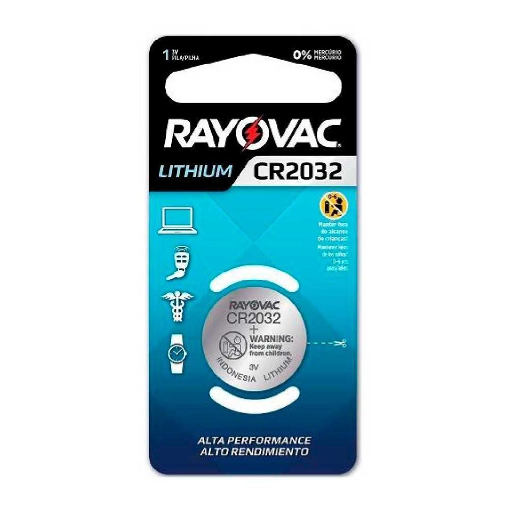 Bateria Cr2032 Rayovac Com 01 Unidade [f108] - 1