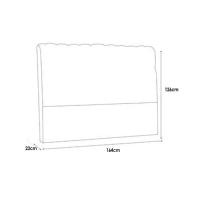 Cabeceira Cama Box Estofada Casal Casal Dama Plus Courano Branco - Simbal - 3