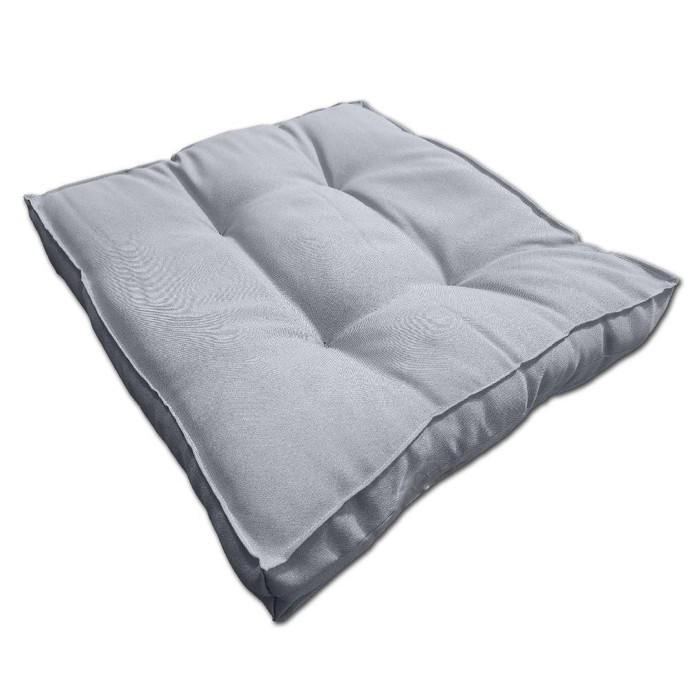 Almofada Futon Decoração 45x45 Cm Cinza Novita - 1