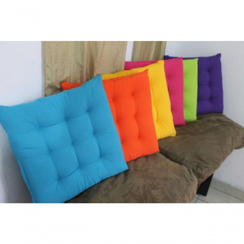 Almofada Futon Decoração 45x45 Cm Cinza Novita - 3